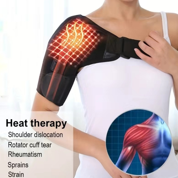 Therapeutic Shoulder Wrap. Heat to Help Soothe Pain - Picture 2 of 8